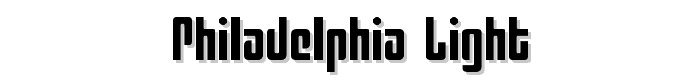 Philadelphia Light font